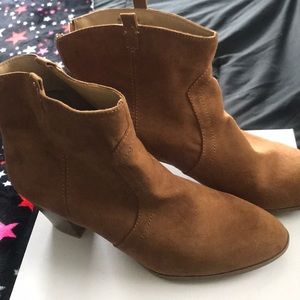 Suede Tan Boots Brand New